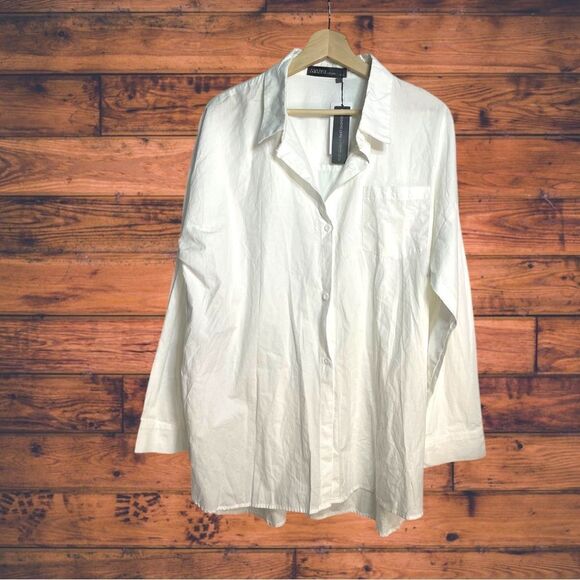 5 for $25🔥Zanzea Button Front White Shirt 5XL- New With Tags - Picture 1 of 8